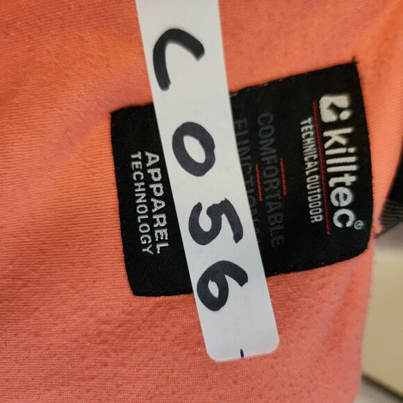 Killtec Women's 12 Orange Bubble Print Fleece Outdoor Jacket - Picture 9 of 9